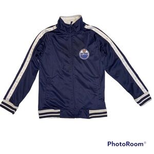 Edmonton Oilers zip up sweater kids 10/12